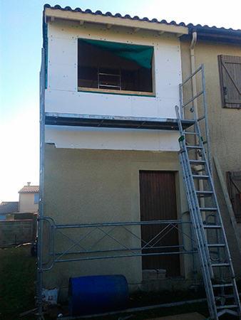 14-SURELEVATION-MAISON-PIBRAC-isolation in Surélévation et rénovations maison à Pibrac